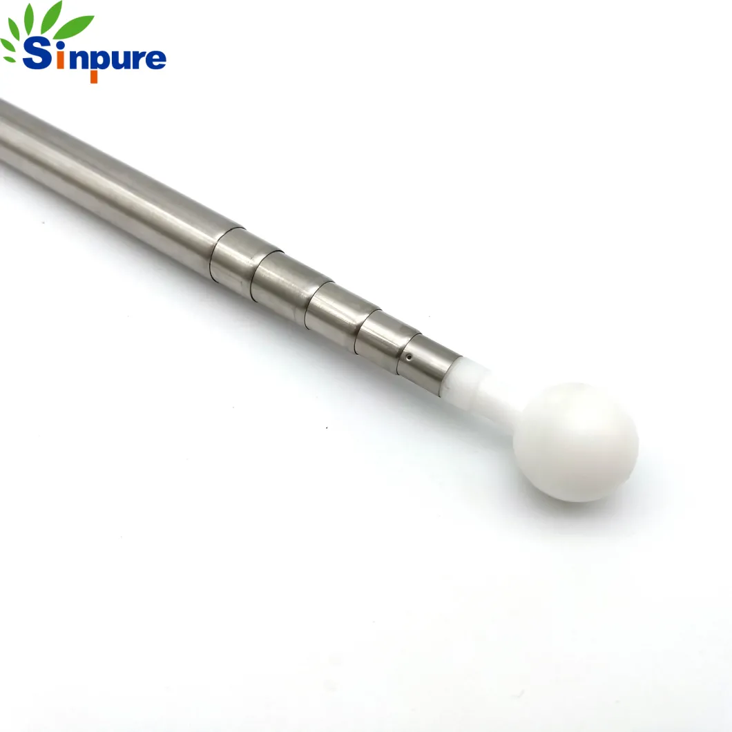 Factory Supply 304 Precision Stainless Steel Telescopic Pole with Plastic Ball on The Head