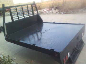 metal truck deck with powder coated posts