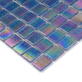 Iridescent Glass Mosaic Outside Swimming Pool Glass Tile