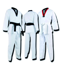 white taekwondo uniform