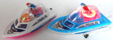 Flash Police Boat Toy Candy (121001)