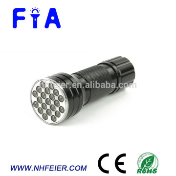 Portable convineint 21 LED detection ultra violet torch