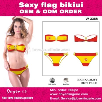 2016 ladies swimwear fashion ladies simple bikini designs women printed bikini