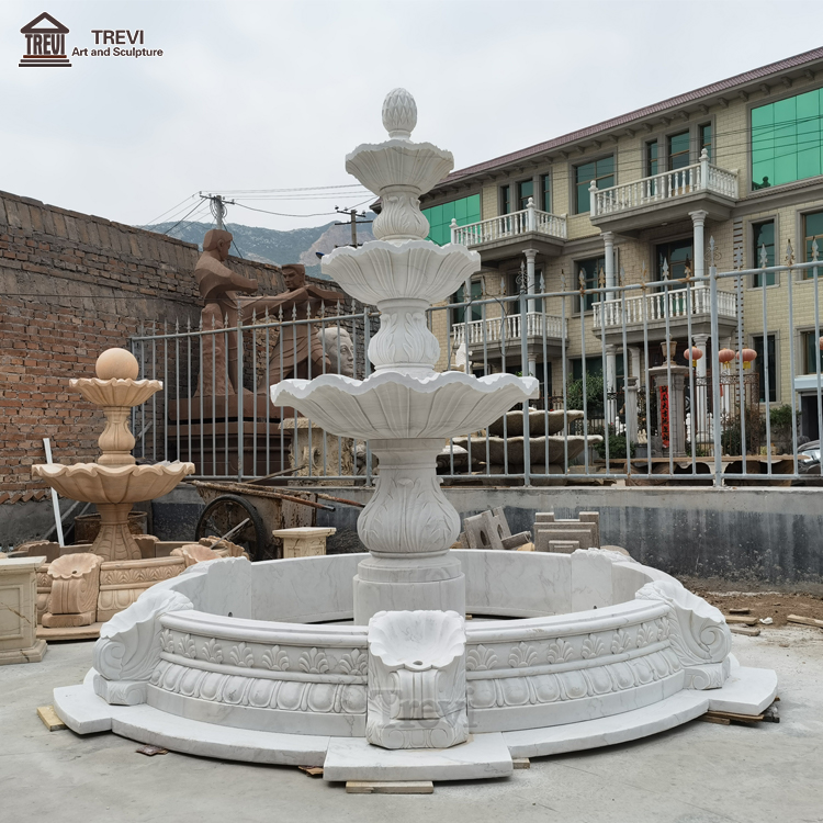 Outdoor Decoration Stone Marble Water Fountain