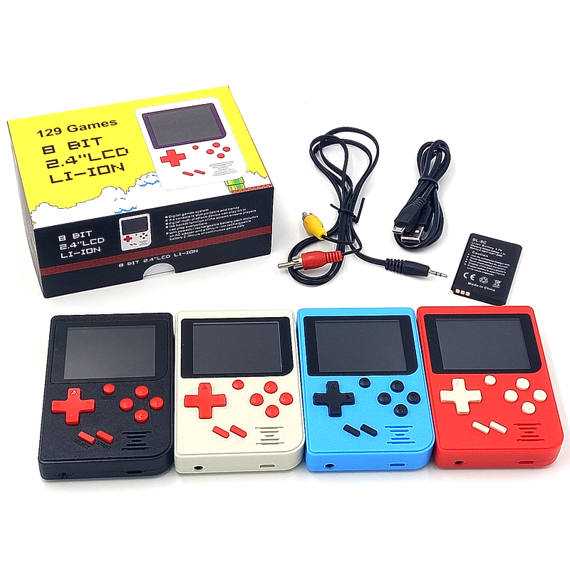 Children Retro Mini Portable Players 3.0 Inch Black 8 Bit Classic Video Game Console Player