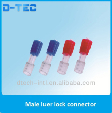 Patient connector for hemodialysis blood line