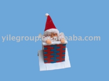 8"santa Drilling house/santa toys/electrical santa