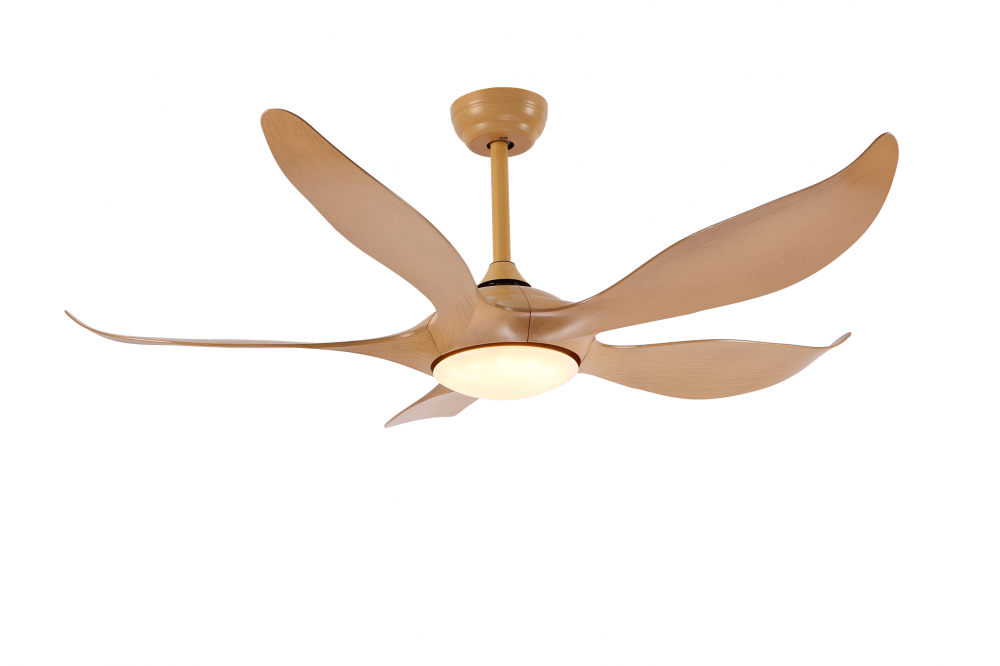5-Blades Decorative Modern Ceiling Fan with LED Light