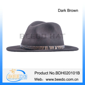 Vintage male wool felt hat fedora