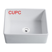 2024 Popular Solid Surface Porcelain Farmhouse Kitchen Sinks