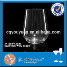 Drinkware soda lime glass 14oz burgundy wine glasses