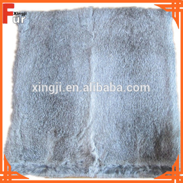 Natural Grey Rabbit Fur Pillow