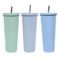 Straw Beverage Cup Stainless Steel Vacuum Insulated Mug