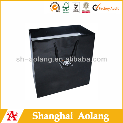 black paper bags wholesale