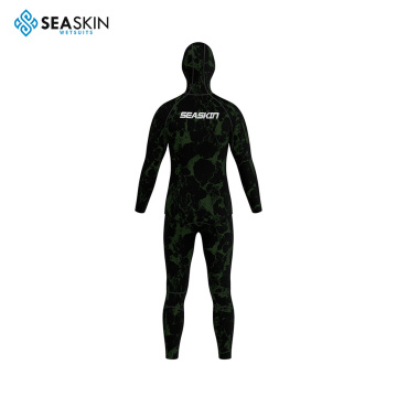 Seaskin 7mm Kamuflaj Erkekler Yüksek Bel Pantolon Spearfishing Wetsuit