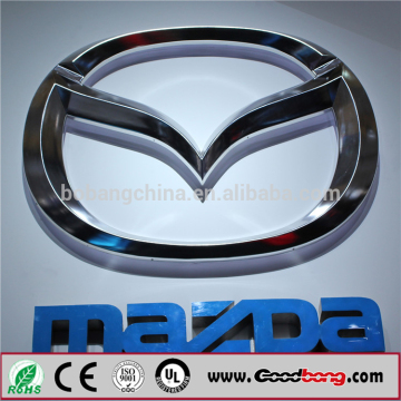 2015 metallic plating stainless 3d car chrome metal badges