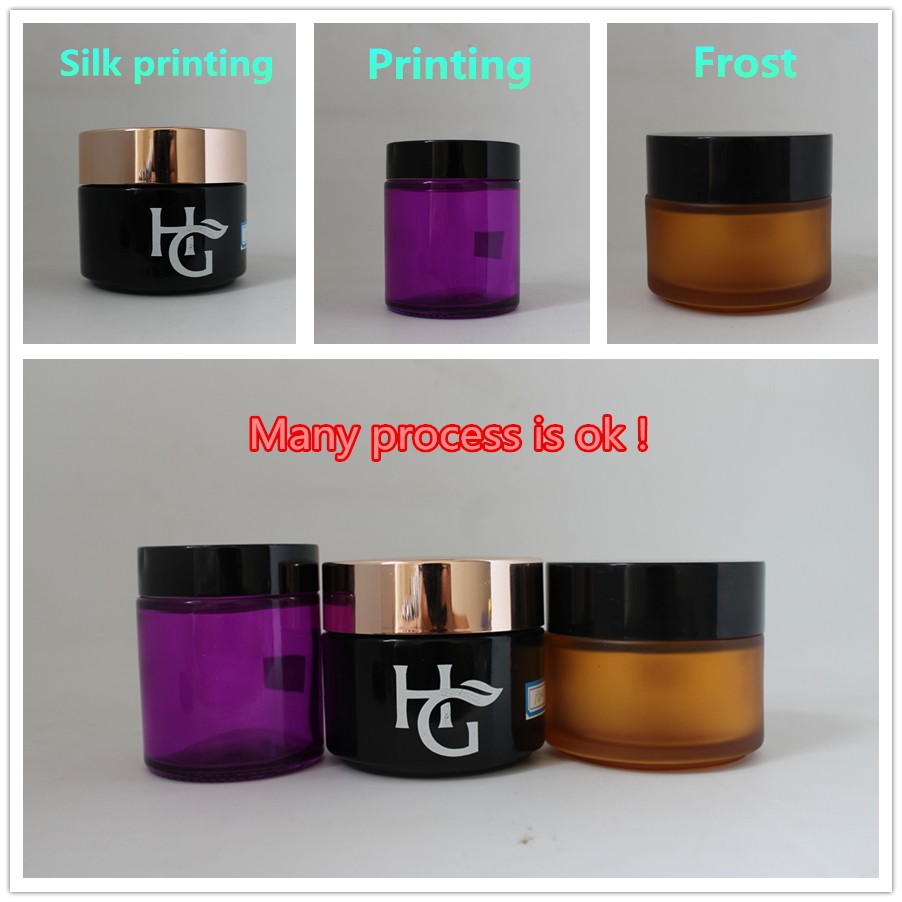 in stock 120ml 4 oz straight side glass cream cosmetic jar with lid for cosmetic candle packaging GJ-2N