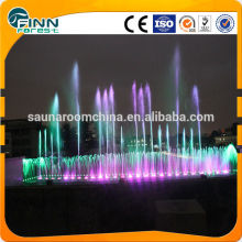 Stone cascade fountain color changing outdoor musical dancing fountain