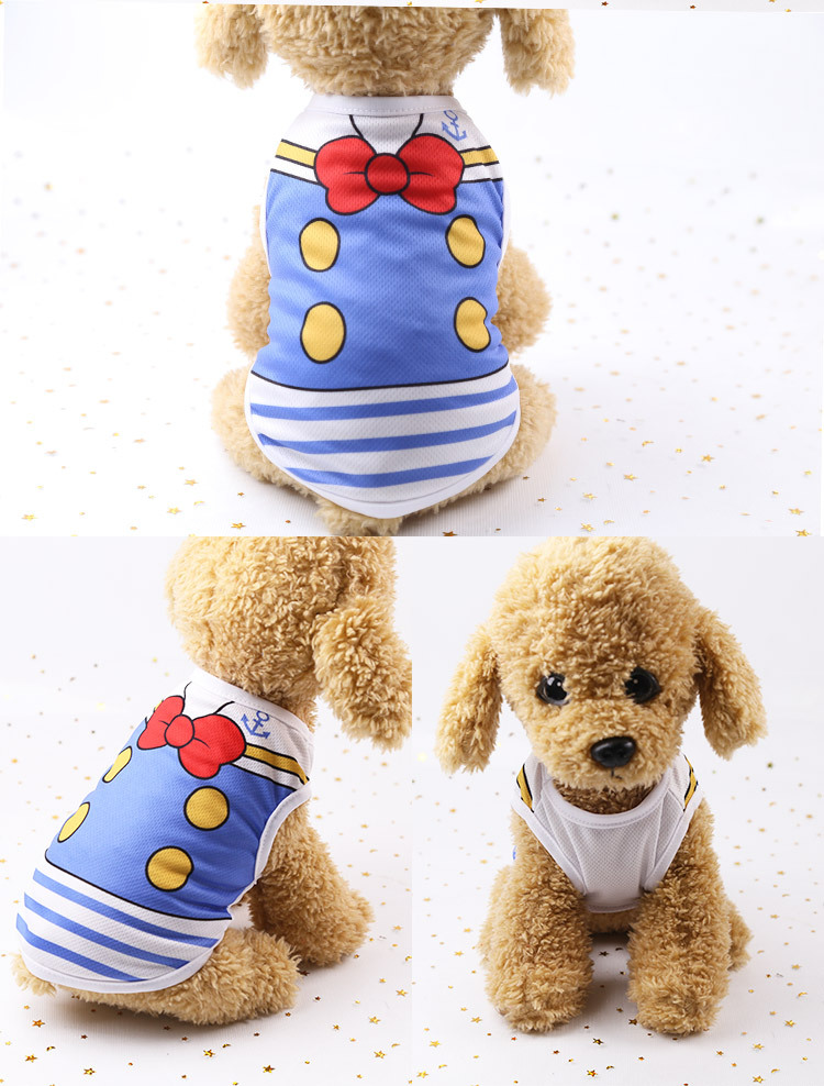 Hot Sell Wholesale Pet Vest Summer Teddy Bichon Beautiful Dog Clothes Cat Clothes Mesh Breathable Vest