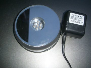 crystal rotary led light base