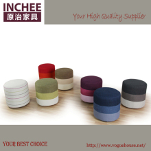 colorful fabric pouff