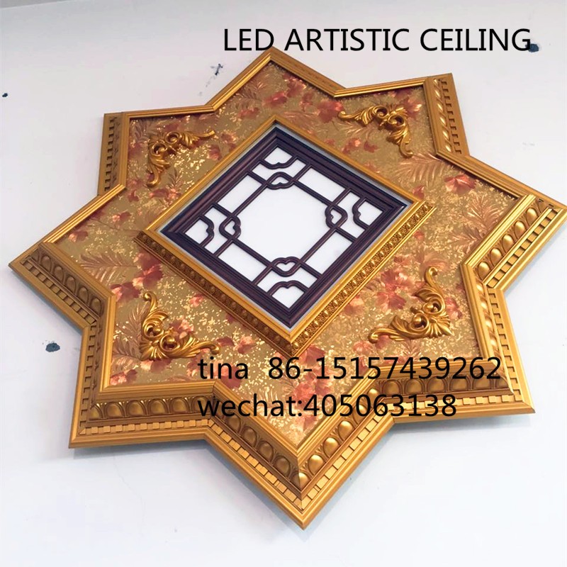 ps artistic ceiling , european style palace ceiling ,led panel ceiling