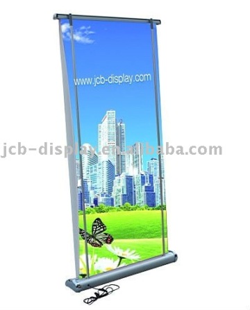 scrolling roll up banner