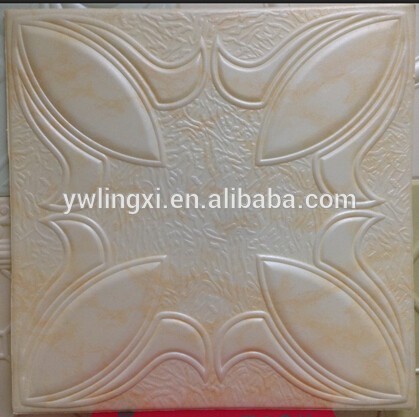 50x50cm light weight styrofoam ps ceiling tile Polystyrene material