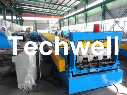 High Precision Steel Structure Floor Deck Roll Forming Machine For Metal Decking Sheet