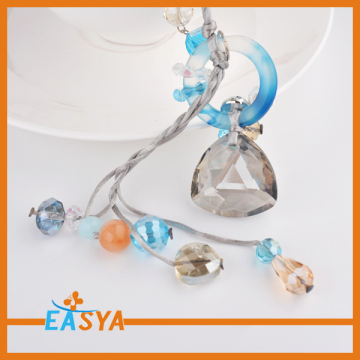 Blue Sapphire Beads Blue Crystal Necklace