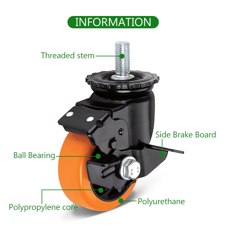 swivel stem caster wheels