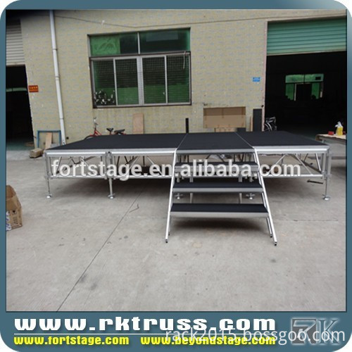 Hot! 2015 promotion for 1m*1m moving portable stage/aluminum stage/stable stage