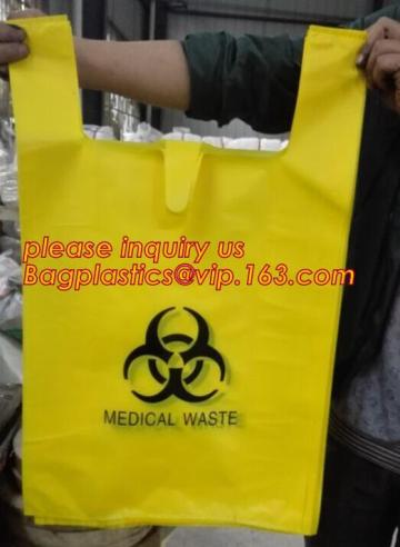 Biohazard medical waste bag for hospitals, Disposal Plastic Medical waste bags, Plastic Pe Medical Biohazard Waste Bag