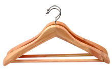 non slip rubber coated wooden hangers