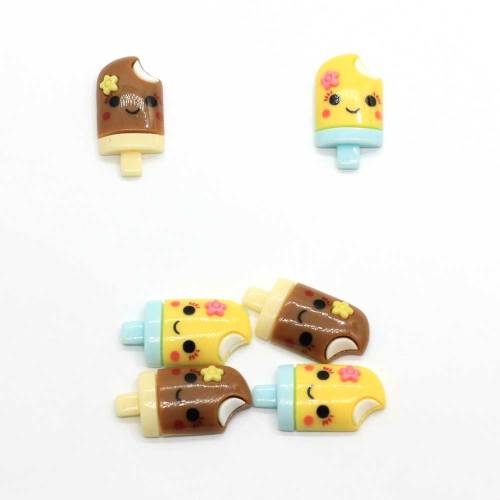 27mm bébé Popsicle résine décoration artisanat Flatback Cabochon Scrapbook Kawaii bricolage embellissements accessoires B97 5.0