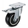 Flat Plate Swivel PU Wheel Caster