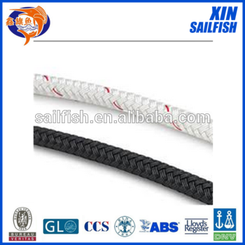 braided ropes white and black color PET ropes