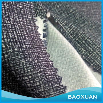 polyester transfer printing interlock fabric for suit