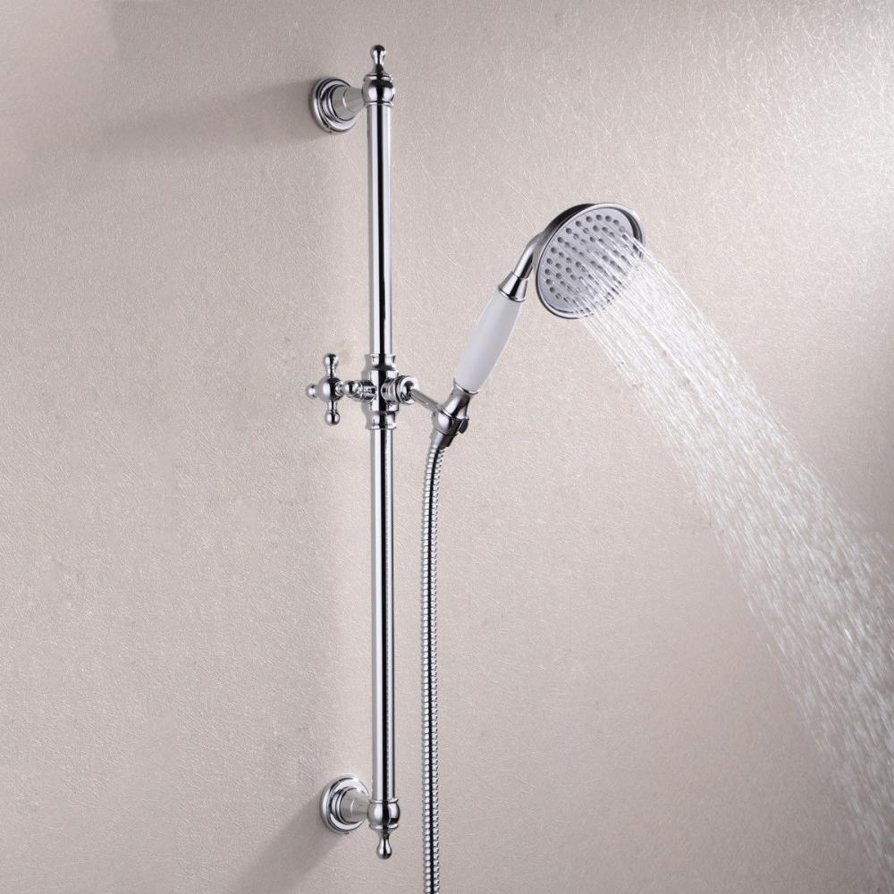 Brass retro shower set