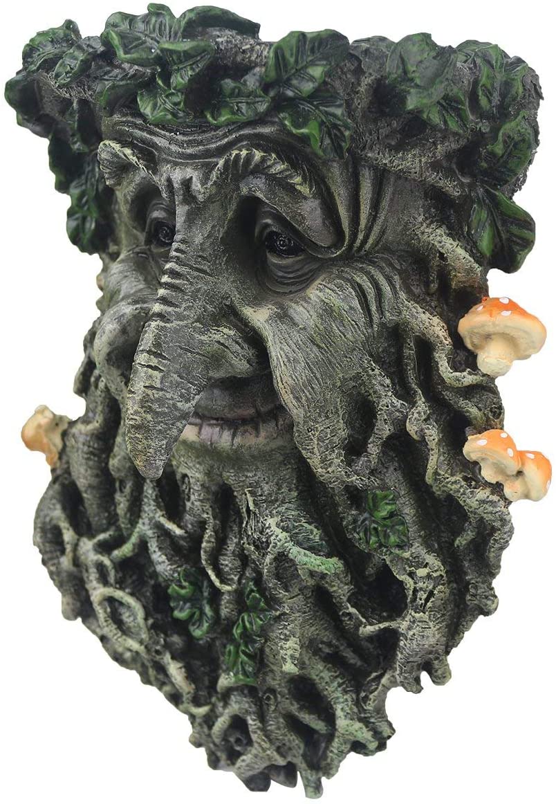 Tree Face Sculpture Decor utomhus