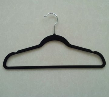 Black Velvet Hanger, Plastic Suit Hanger, Non Slip Suit Hanger