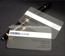 Free design!!! Clear pvc business transparent cards