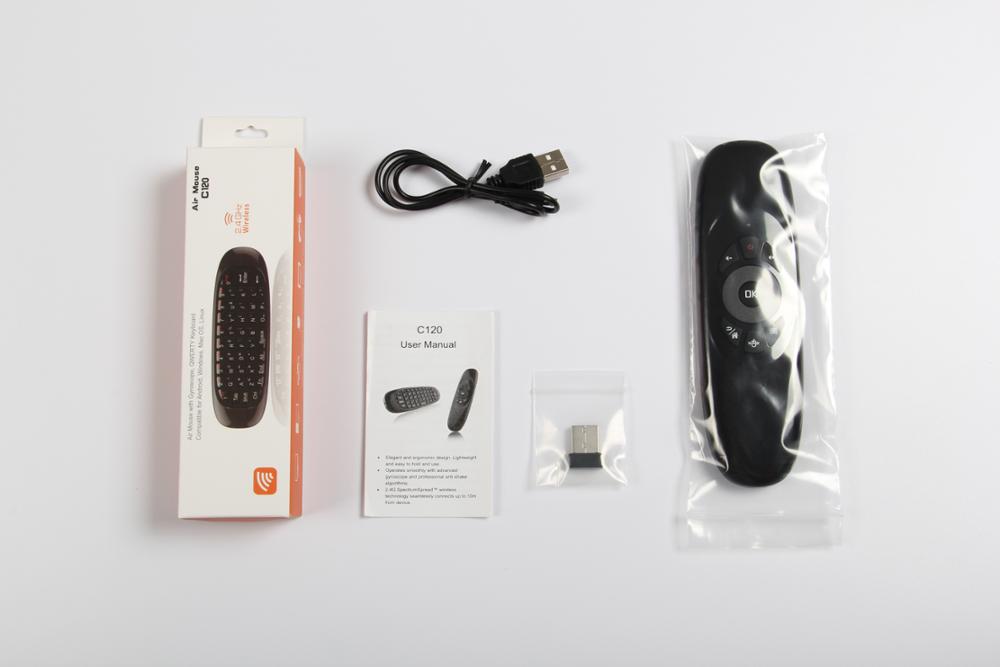 2.4G C120 Air Mouse Air Mini Wireless Mouse Keyboard For Android Tv Box
