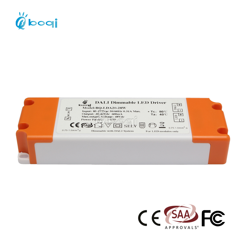 boqi CE CB SAA DALI led dimmer driver 60v 450ma 12w 15w 18w 20w 24w 25w 28w