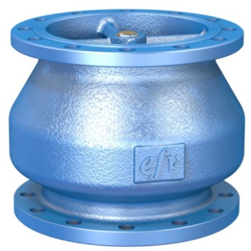 Suction diffuser valve na may flange