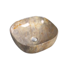 Luxury Marble Color Countertop Ceramic Sink Hand Wash Art Basin Bathroom Vanity Sinks