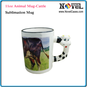 11oz Animal Handle Mug, Sublimation Mug
