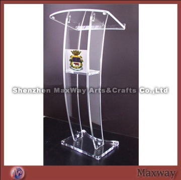 Clear Stable Acrylic Church Speech Lectern