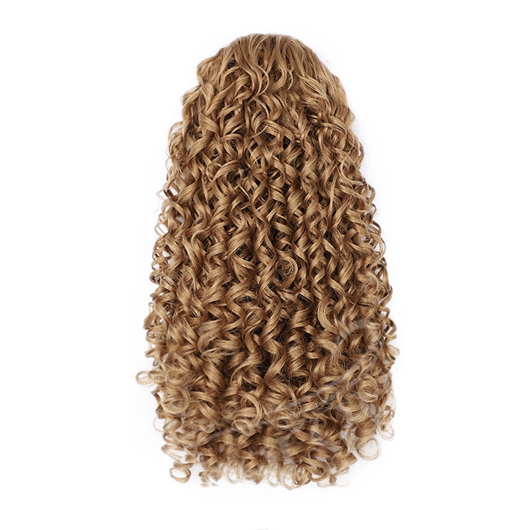 Easy Wear New Fashion Lowest Cheap Price For Women Natural Textured Afro Fiber Drawstring Curly Ponytail