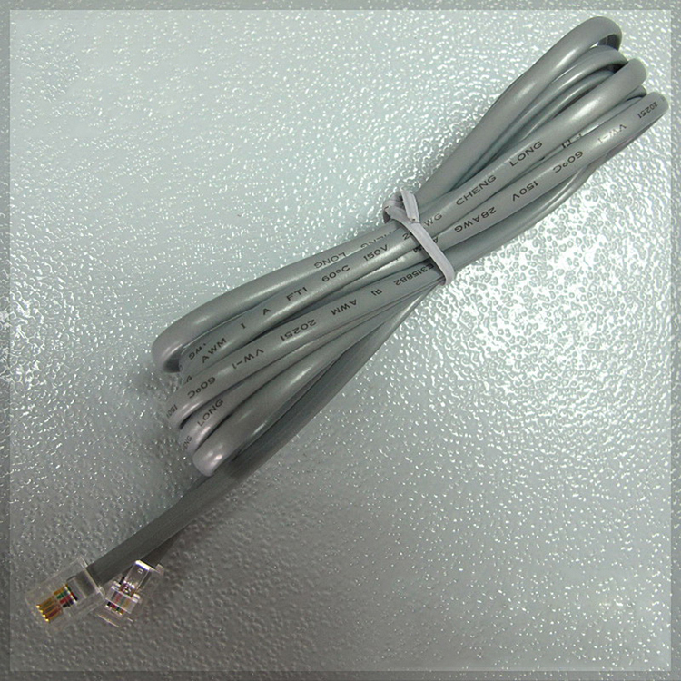 Male to Male 1m 2m 3m RJ9 RJ11 RJ12 6P4C Intercom Telephone Cable